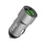 LinQ Chargeur Voiture Allume-Cigare Double Sortie USB 12W Argent