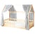 Set double ciel de lit cabane en gaze de coton DUO
