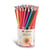 Crayon de couleur PRIMO - Hexagonal laqué - 12 couleurs - Pot de 72 pièces