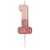 Bougie 1 Glitter Rose Gold