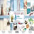 10 papiers scrapbooking 20 x 20 cm FABRIKA DECORU SEA OF DREAMS
