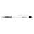 Porte-mines Tombow MONO graph 07 blanc - mine 0,7 mm, HB, gomme intégrée rechargeable [SH-MG23-R7]