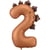 Ballon Aluminium Géant Dinosaure Chiffre 2   92 cm