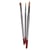 Set pinceaux peinture tissu 3 pièces