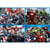 4 puzzles enfant avengers 50 - 80 - 100 - 150 pieces - educa - 16331