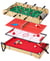 Table multi jeux 4 en 1 - Babyfoot barres télescopiques - Billard - Ping Pong - Hockey