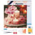 Mini Diamond Painting Broderie Diamant Figured’Art 25x25cm toile tendue sur châssis en bois - diamants ronds - Orchidées et Bougies