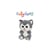 Peluche - Peluche Chien Husky SKANDY > gris bleuté – 13 cm