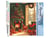 Peinture par Numéro Figured'Art - Feu de Cheminée à Noël - Kit de Loisir Créatif DIY Numéro d'Art Complet - 40x50cm sans châssis en bois