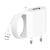 Avizar Chargeur Secteur USB pour iPhone 1A 5W avec Câble USB-A vers Lightning 1m Blanc