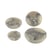 Bouton 4 trous imitation corne Gris Cendre