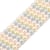 Fil de 50 perles rondes en verre nacré 8 mm fabrication bijoux E