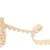 Bobine 25m élastique à pompons beige 13mm