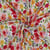 Tissu Plumetis Viscose digital Isolde prairie printanière sur fond Blanc cassé
