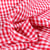 Tissu Rayures Petits carreaux 5 mm Rouge