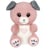 Peluche - Peluche Chien CANDY rose poudré et gris – Cutydoos Love – 23 cm