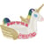 Ecusson thermocollant bouées fun licorne 4,5x6cm