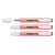 Lot de 3 surligneurs de poche pointe biseautée 1 - 4 mm - STABILO - Rouge Orange - Swing Cool