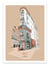 Affiche 30 x 40 cm - Nantes - Flatiron - Artmoric