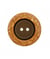 Bouton manteau à rebord doré 2 trous 23 à 28mm - Prym 23 Noir