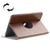 Housse Tablette Tactile 7Pouces Universelle Etui Protection Rotation 360° Marron