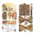 12 papiers scrapbooking motifs à découper 15,5 x 30, 5 cm Craft O Clock AUTUMN MOODS 653998
