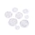 Bouton ronds 4 trous blanc