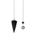 Pendule Cône Lisse en Obsidienne noire - Omsaé