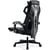 Chaise de bureau ergonomique GTPLAYER gaming - Cuir Tissu - Noir - 83 x 58 x 30 cm