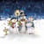 4 serviettes en papier découpage collage 33 cm CHANT BONHOMME DE NEIGE N 100