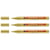 Lot de 3 marqueurs peinture permanents - EDDING - Or - Pointe ronde 1-2 mm