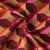 Tissu Jacquard Paola cubes Prunes sur fond Rose