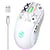 Souris Gaming Sans Fil RGB Rechargeable 3 Modes Haute Précision 3600 DPI Blanc YONIS
