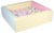 Piscine à balles carrée avec 200 balles – bords 3 couleurs/ multicolores (pastel) - Velinda - Beige