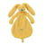 Doudou Lapin Richie jaune 25 cm - Happy Horse