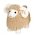 Peluche - Peluche Funny bélier beige - 30 cm
