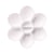 Palette de peinture fleur plastique blanc