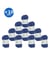 Lot de 10 pelotes QUATTRO de Lang Yarns – 500 g de coton mercerisé 35 Bleu