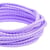 Bobine 50m Cordon damier polyester 5mm mauve