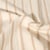 Tissu Double Gaze de Coton Teint en fil rayé beige sur fond Ecru