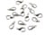 30 FERMOIRS MOUSQUETONS METAL argente 12 x 6 mm - creation bijoux perles