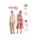 Patron Burda 5884-Blouse & robe taille n°FR 36-46