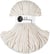 Cordon macramé tressé Bobbiny - Coton - Blanc cassé - 5 mm - 100 m