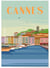 Affiche ville Cannes | A3 : 29,7x42cm