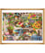 Kit Point de Croix Extra-Large Le Paradis du Jardinier - 66 x 51 cm – Trimits - Idéal pour les Passionnés Multicolore