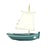 Bateau Le Misainier vert abysses 22cm - Maison Tirot