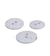 Bouton rond bouteilles recyclées 2 trous gris clair