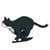 Chat Tuxedo noir qui court | JEKCA | 14 ans et +