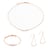 Collier, bracelet et boucles d'oreilles Piana en pierres Howlite - Sloya