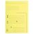 Paquet de 25 chemises 2 rabats SUPER 210 Contact - 24x32cm - Canari - x 5 - Exacompta